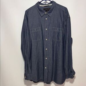 American Heritage Dark Blue Denim Casual Shirt
